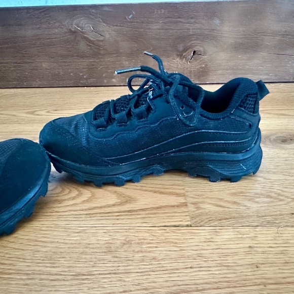Merrell Kids Moab Speed Low Waterproof (Little Kid) in Black - Size 1 - Picture 7 of 11